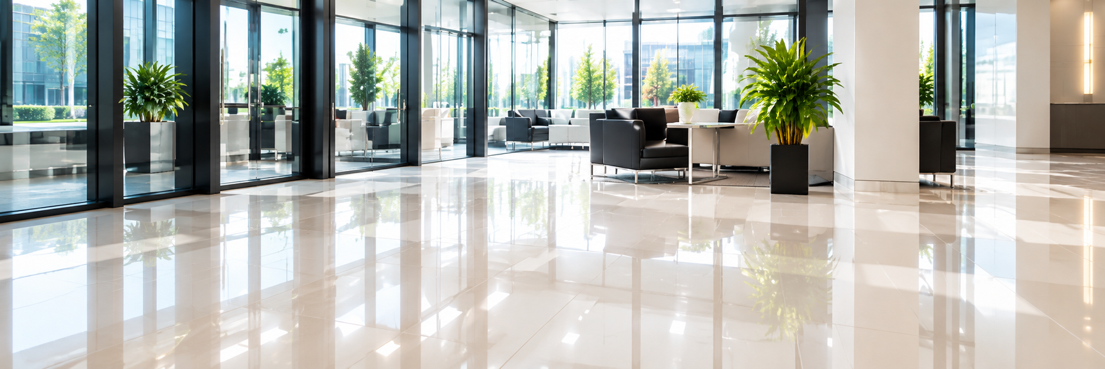 Shiny lobby floor